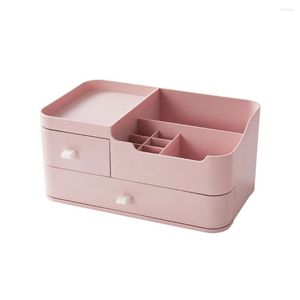 Opslagboxen Desktop Make -up Organizer Lade Cosmetische doos Kaste Skincare Lipsticks voor badkamer Dorm Beauty Supplies