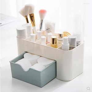 Storage Boxes Double Layer Makeup Organizers Box With Drawer Acrylic Desktop Jewelry Container Lipstick Organizer Bathroom Case