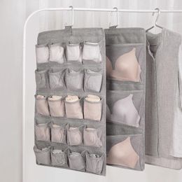 Opbergdozen dubbelzijdig ondergoed hangende tas sokken organisator beha garderobe kast opvouwbare Sac de Rangement Suspendu