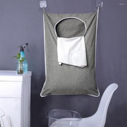 Boîtes de rangement Durable porte panier suspendu sac épais accès facile tenant les vêtements sales blanchisserie multi-usages