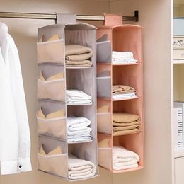 Opbergdozen duurzame oxford doek hangende organisatoren wasbaar rek meerlagige opvouwbare kleding organisator