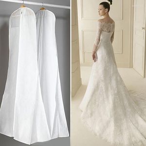 Boîtes de rangement Extra Large vêtement robe de mariée vêtements longs étui de protection couverture de robe de mariée housses anti-poussière sac pour robes