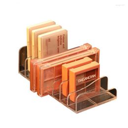 Opslagboxen oogschaduwpalet Organizer Eyepowder Trade Box Desktop Nail Lipstick Cosmetics Rack Make -up Tool Compartimenthouder