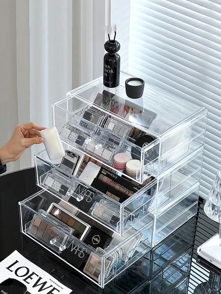 Cajas de almacenamiento Paleta de ojos Organizador de oculares Cosméticos Cosméticos Herramientas de maquillaje Herramientas para mujeres para mujeres