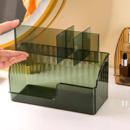 Boîtes de rangement Boîte cosmétique Fashion Organisateur Pruisible Texture Wavy Texture Multi-Grids Makeup Container Store