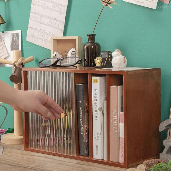 Boîtes De Rangement Verre Diviseur Maquillage Boîte Mur De Luxe Vintage Compartiment Étagère Maquillage Soins De La Peau Chambre Caja De Maquillaje Chambre Meubles