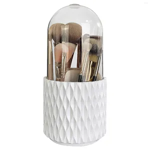 Opbergdozen Home Decor Dustbestendig met Cover Space Saving Brush Lipstick Small Rotating Makeup Organizer Multifunctioneel geschenk voor ijdelheid