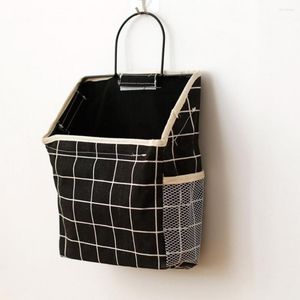 Boîtes de rangement Supplies domestiques porteurs faciles à installer un sac pratique pratique avec crochet