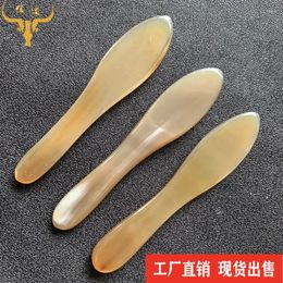 Boîtes de rangement Horn Big Masage Massage Stick Muscle Pooking Manual Acupuncture Pen Gua Sha Straming Tool SmapPing Plate C