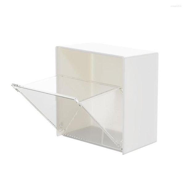 Boîtes de rangement Boîte murale suspendue de style japonais, étanche à l'eau, carton blanc polyvalent de 66g