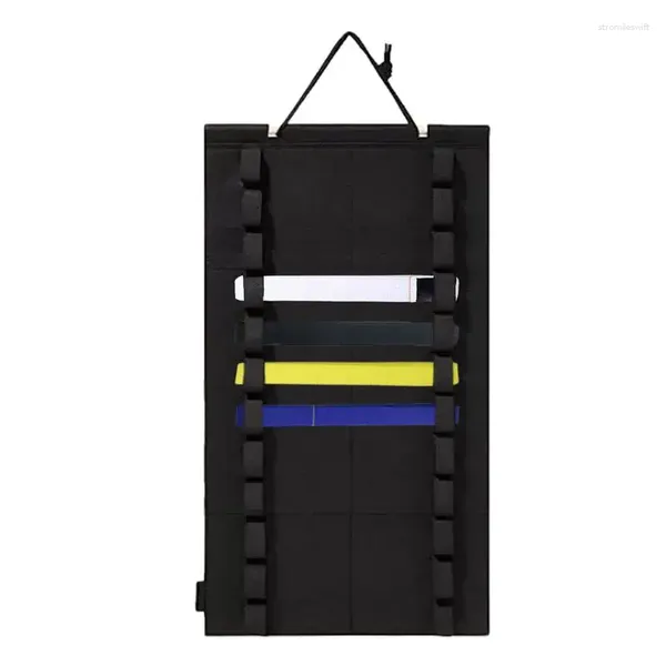 Cajas de almacenamiento Karate Belt Display 12 cinturones Soporte montado en la pared Rack Organizador de artes marciales para niños