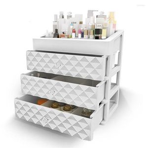 Opbergdozen grote nieuwe make -up lade organisator vrouwen make -up cosmetics doos vrouwelijke juweliershoes bureaublad dressoir netjes