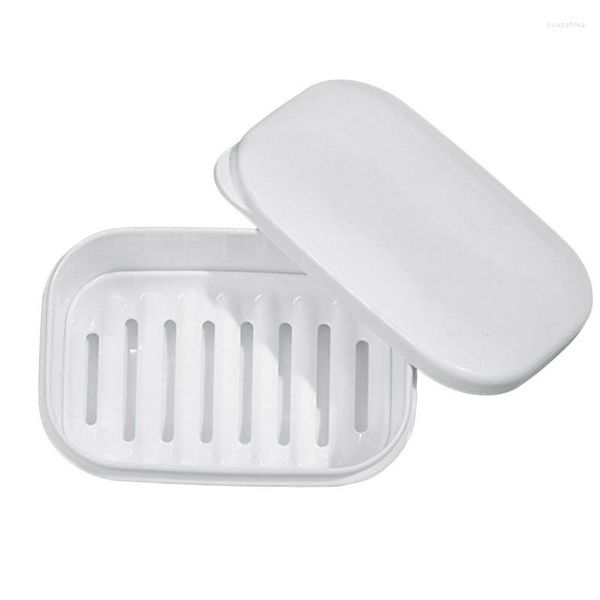 Boîtes de rangement anti-fuite porte-savon de voyage barre de vaisselle pour douche avec couche de vidange boîte étanche randonnée