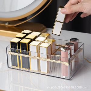 Opbergdozen lippenstiftdoos transparante plaats lipglazuur make-up organisator multi-compartiment huisdierbureaublad badkamerplanken