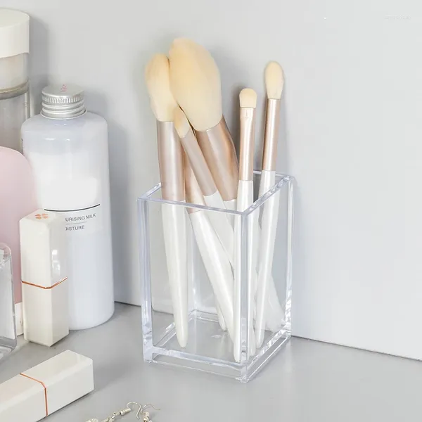 Boîtes de rangement organisateur de maquillage pinceaux de maquillage en plastique pour porte-cosmétiques conteneur cosmétique de bureau