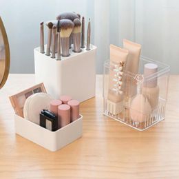Cajas de almacenamiento, caja de soporte para brochas de maquillaje para lápiz labial cosmético, estante para lápices, esmalte de uñas