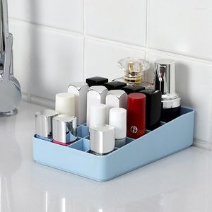 Boîtes de rangement organisateur de maquillage boîte de salle de bain bureau vernis à ongles rouge à lèvres diviseur femmes cosmétique bureau