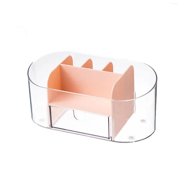 Cajas de almacenamiento, caja organizadora de maquillaje, soportes antideslizantes desmontables para almohadillas de algodón, cepillos de belleza de esponja