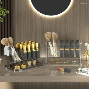 Opbergdozen Make Organizer Desktop Cosmetische Doos Voor Lippenstift Jewerly Borstels Dressoir Badkamer Aanrecht Display B03E