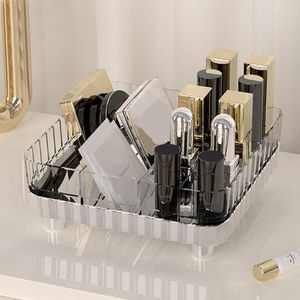 Opbergboxen make -up organizer desktop cosmetics box grote capaciteit bureau met compartiment voor lippenstiften sieraden