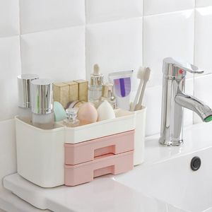 Boîtes de rangement organisateur de maquillage grand porte-maquillage organisateur de vernis à ongles boîte de salle de bain rapide