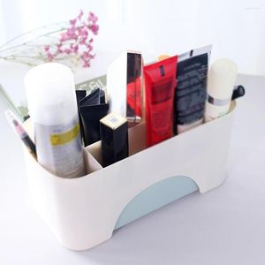 Boîtes de rangement organisateur de maquillage boîte à cosmétiques de bureau en plastique avec petit tiroir bureau multifonctionnel rose vert salle de bain à domicile