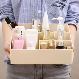 Opbergdozen Make -up organisator Trapezoid Cosmetics Box voor badkamer bureau grote capaciteit plastic container organisatoren