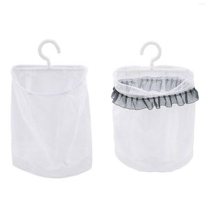 Boîtes de rangement Sac à vêtements en maille Organisateur de garde-robe Sacs de produits d'épicerie réutilisables pour oreillers Chaussettes Serviettes Cosmétiques