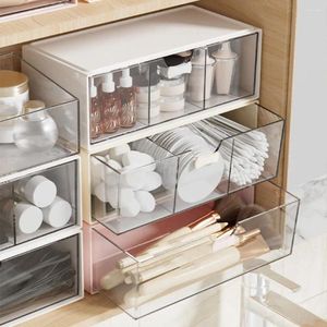 Boîtes de rangement Boîte d'armoire miroir cosmétique Rack à lèvres Rack de salle de bain Organisation de bureau Type de tiroir
