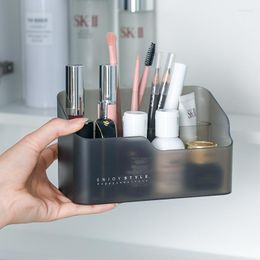 Boîtes de rangement Organisateur de maquillage d'armoire de miroir avec séparation Plastic Simplicité Table de coiffeuse Cosmetic Organisateur de la peau de la peau