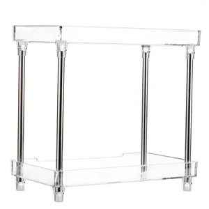 Opbergdozen Multifunctionele 2-laags cosmetische organizer Tray Shelf Caddy Stand voor badkamer ijdelheid aanrecht