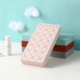 Opbergdozen Multi Grid Siliconen Lipstick Rack Cosmetische doos Wenkbrauw Potlood Kaste Make -upborstel Organisator