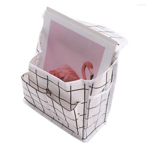 Cajas de almacenamiento contenedor multiusos con gancho organización dormitorio hogar cabecera colgante bolsa de bolsillo