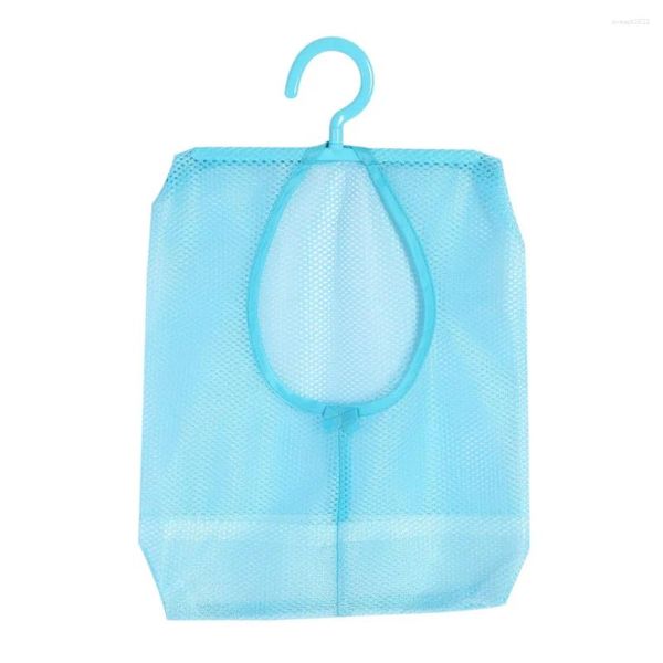 Boîtes de rangement multi-usages, sac en filet suspendu pour chaussettes, bas, soutien-gorge, sous-vêtements, salle de bain, bleu