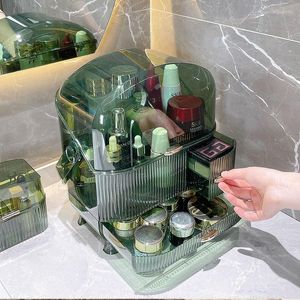 Boîtes de rangement nordique luxe maquillage organisateur pour cosmétiques étanche salle de bain boîte bijoux de bureau vernis à ongles tiroir conteneur