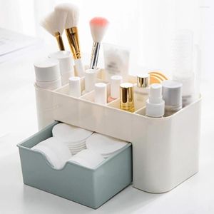 Cajas de almacenamiento Organizador para cosméticos Maquillaje de plástico Cajones cosméticos Caja de presentación de joyas Contenedor