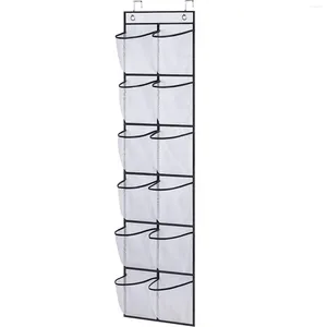 Boîtes de rangement sur la porte, organisateur de chaussures, 12 poches, support suspendu pour placard, entrée, chambre à coucher