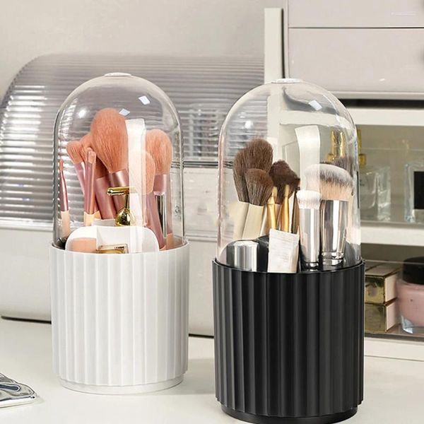 Boîtes de rangement porte-stylo accessoires ménagers chambre à coucher avec des gadgets de couverture de protection pinceau de maquillage grande capacité