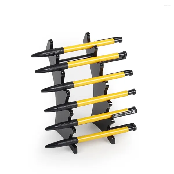 Boîtes de rangement porte-stylo en plastique crayon pinceau de maquillage bureau debout support d'affichage détachable noir