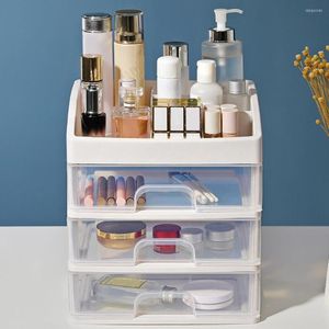 Opbergdozen Plastic comestic doos Make -up Organisator Borstel Nagellak Desktop Rack Juwelier Sundries Holder