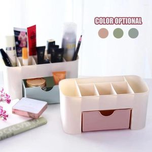 Cajas de almacenamiento de plástico para escritorio, caja de cosméticos con cajón pequeño, escritorio multifuncional, decoración del hogar sencilla y moderna