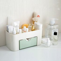 Opbergdozen Plastic make -updoos Organisator Sieraden Ketting Nagel Earring Cosmetica Container Lade Home Desktop