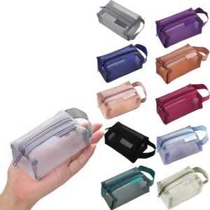 Boîtes de rangement sac carrés portables sac à glissière à fermeture à glissement à glissement de transport de voyage à bourse à blinds à glissière