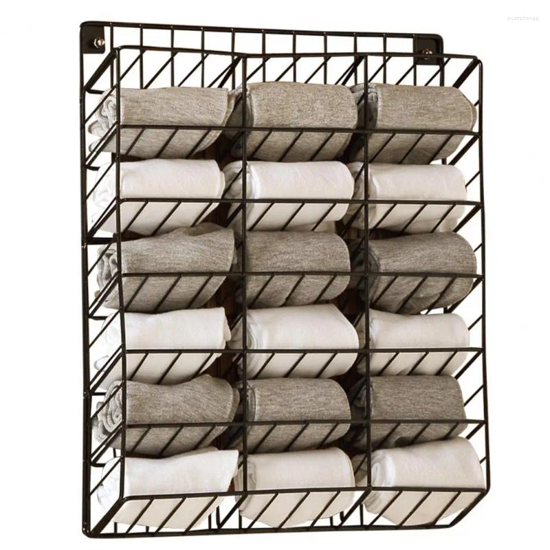 Storage Boxes Punch-free Stainless Save Space Bra Panties Socks Shelf Clothes Bag Household Supplies