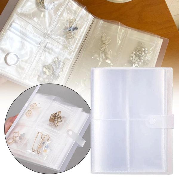 Boîtes de rangement PVC Sac transparent Scellé Boucles d'oreilles Collier Bijoux anti-oxydation