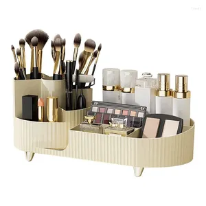 Opbergdozen Roterende make-up organizer voor ijdelheid cosmetica borstelhouder huidverzorging organisatoren