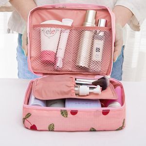 Boîtes de rangement - Vente sac cosmétique voyage maquillage organisateur soins de la peau fermeture éclair bonne note 14 couleurs