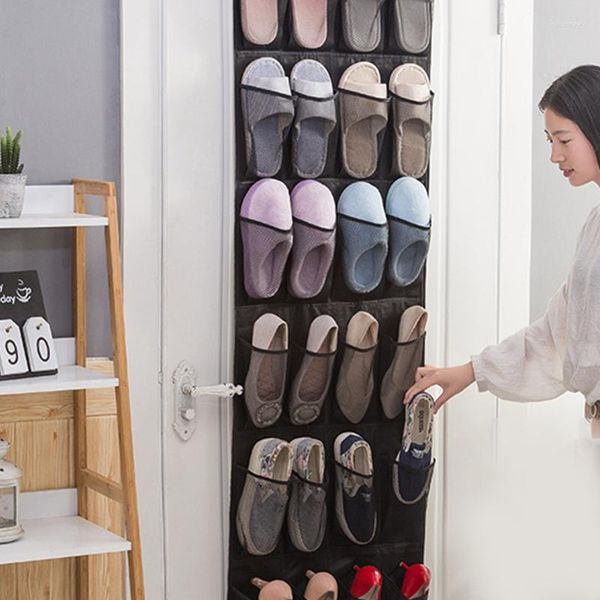 Boîtes de rangement organisateur de chaussures sur la porte support suspendu pour placard porte-chaussures pantoufles baskets sandales