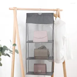 Boîtes de rangement sac en cuir de style simple suspendu 3D stéréo organisation de sac à main