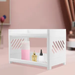 Opslagboxen huidverzorgingsrek desktop organizer badkamer aanrecht dubbele laag cosmetica